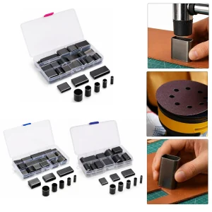 Hole Cutter Dies Assorted Sizes & Shapes Easy Punch Leather Rubber 24/39/52pcs