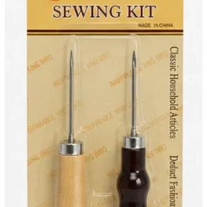 Hand Leather Sewing Repair Kit Needles Thread Awl for Shoes Bags Upholstery